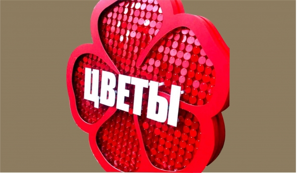 Фигурные вывески из пайеток